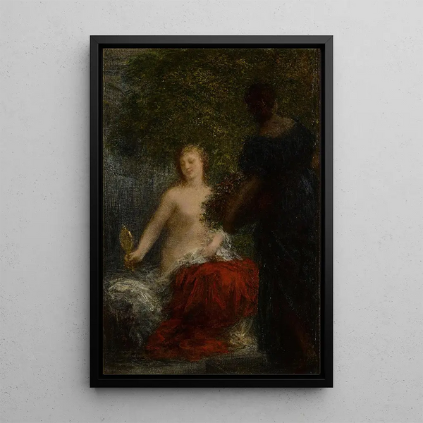 Frau bei ihrer Toilette - Henri Fantin-Latour — gerahmtes Bild an der Wand