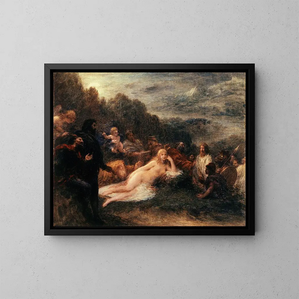 Hélène - Henri Fantin-Latour — gerahmtes Bild an der Wand
