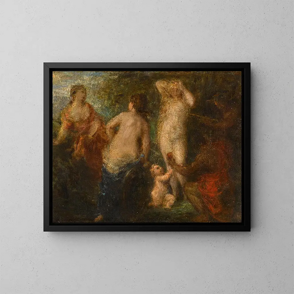 Urteil von Paris - Henri Fantin-Latour — gerahmtes Bild an der Wand