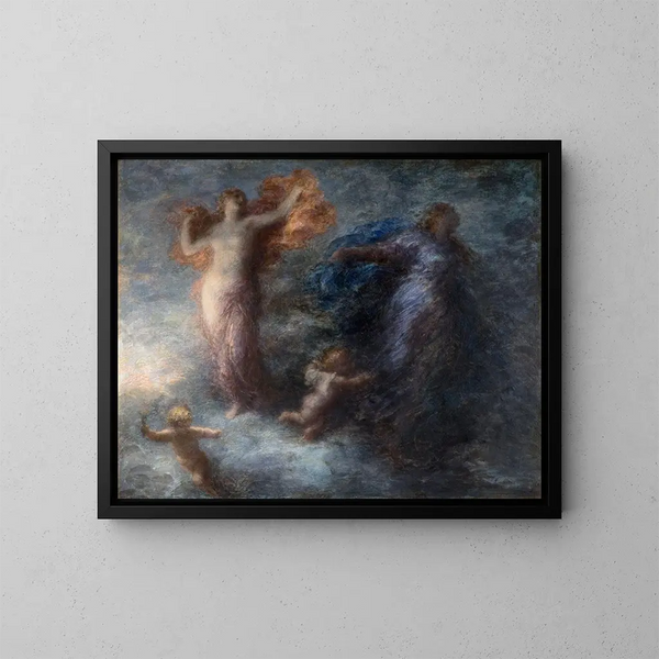 L'Aurore und die Nacht - Henri Fantin-Latour — gerahmtes Bild an der Wand