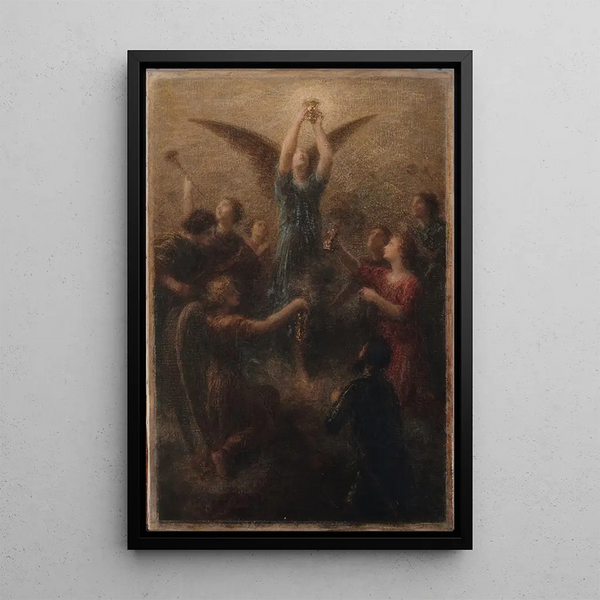 Der Gral, Vorspiel von Lohengrin - Henri Fantin-Latour — gerahmtes Bild an der Wand
