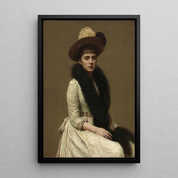 Portrait von Sonia - Henri Fantin-Latour — gerahmtes Bild an der Wand