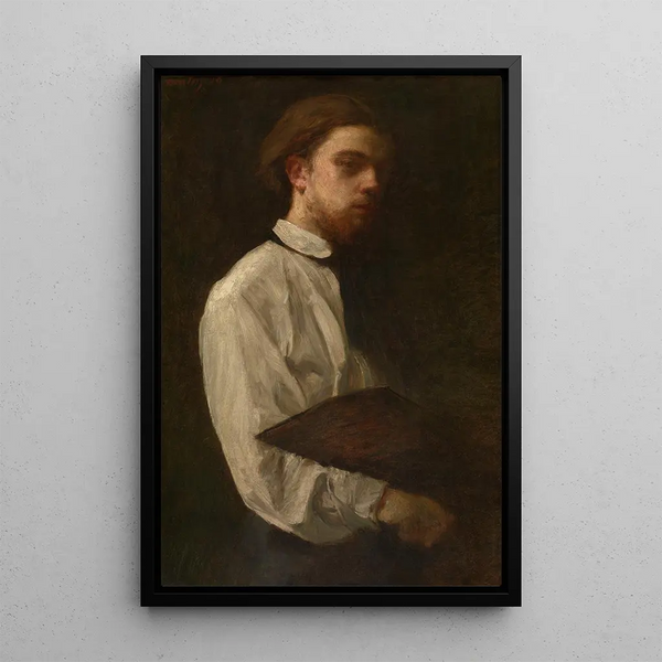 Selbstporträt - Henri Fantin-Latour — gerahmtes Bild an der Wand