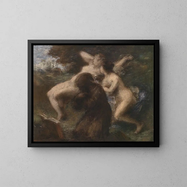 Die Versuchung des heiligen Antonius - Henri Fantin-Latour — gerahmtes Bild an der Wand