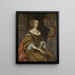 Portrait de Lady Diana, comtesse d'Ailesbury - Henri Gascar — gerahmtes Bild an der Wand