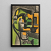 Komposition abstrakte - Henri Gaudier-Brzeska — gerahmtes Bild an der Wand