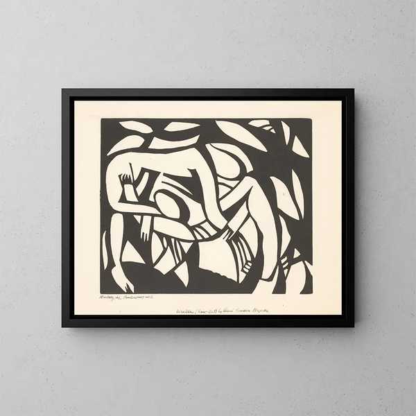 Kämpfer - Henri Gaudier-Brzeska — gerahmtes Bild an der Wand