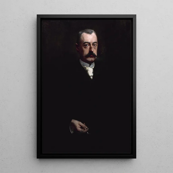 Portrait de Pierre Waldeck-Rousseau 1846-1904 homme politique - Henri Gervex — gerahmtes Bild an der Wand