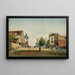 Rue Marcadet und rue du Mont-Cenis im Jahr 1876, 18. Arrondissement, Paris - Henri Jean Baptiste Lévis — gerahmtes Bild an der Wand