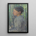 Frau in Profil - Henri Jean Guillaume Martin — gerahmtes Bild an der Wand