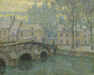 Henri Le Sidaner - La Neige Chartres.webp
