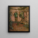 Die rosarote Kapelle Montreuil-Bellay - Henri Le Sidaner — gerahmtes Bild an der Wand