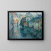 Die alten Häuser von Quimper - Henri Le Sidaner — gerahmtes Bild an der Wand