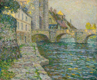 Morgen Graues in Moret - Henri Le Sidaner — Ansicht des Kunstwerks