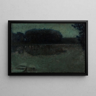 Henri Le Sidaner - Rivire bleue MontreuilBellay.webp