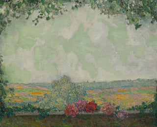 Aussicht auf die Terrasse - Henri Le Sidaner — Ansicht des Kunstwerks
