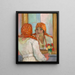 Vor dem Spiegel - Henri Lebasque — gerahmtes Bild an der Wand