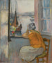 Junge Frau vor dem offenen Fenster - Henri Lebasque — Ansicht des Kunstwerks