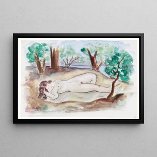 Henri Lebasque - Nu couch dans un paysage SaintTropez.webp