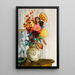 Vase de chrysanthèmes - Henri Lebasque — gerahmtes Bild an der Wand