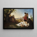 Allegorie des menschlichen Lebens - Henri Lehmann — gerahmtes Bild an der Wand