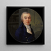 Portrait eines Mannes in einer Bibliothek - Henri Lvque — gerahmtes Bild an der Wand