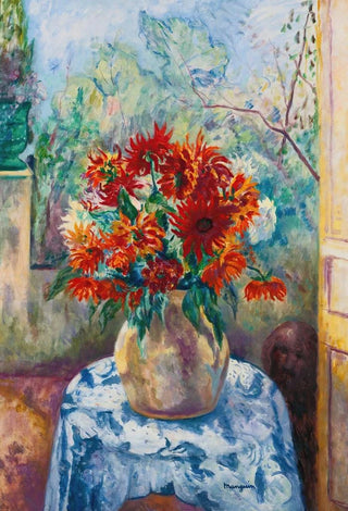 Henri Manguin - Dahlias Sur La Terrasse De Loustalet SaintTropez.webp
