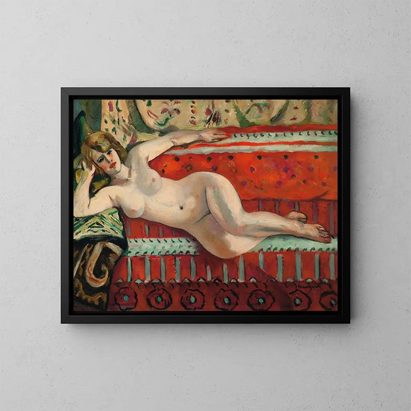 L'odalisque Grenouillette - Henri Manguin — gerahmtes Bild an der Wand