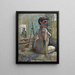 Nackt im Atelier, La Croupe, Rue Boursault - Henri Manguin — gerahmtes Bild an der Wand
