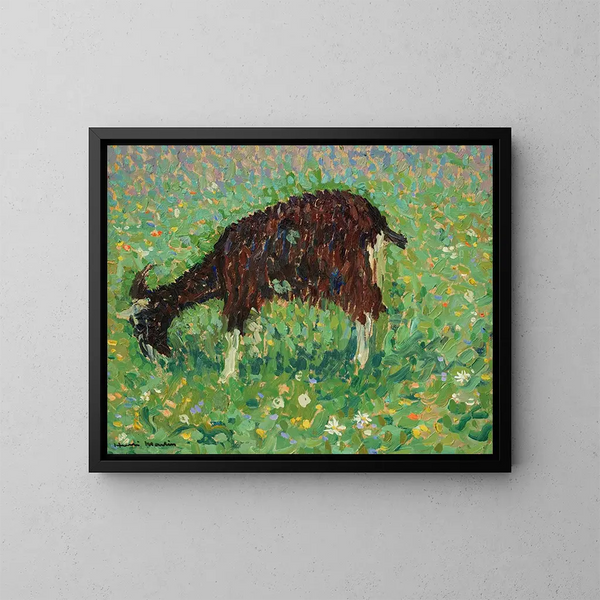 Henri Martin - Chvre dans un champ de fleurs.webp