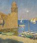 La Tour de Collioure Sonnenaufgang bei Mondschein - Henri Martin — Ansicht des Kunstwerks