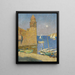 La Tour de Collioure Sonnenaufgang bei Mondschein - Henri Martin — gerahmtes Bild an der Wand