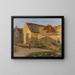 Die alte Haus in den letzten Sonnenstrahlen - Henri Martin — gerahmtes Bild an der Wand