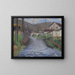 L'école et le pont sur le vert Labastide-du-Vert - Henri Martin — gerahmtes Bild an der Wand