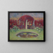 Der Bassin und die Laube - Henri Martin — gerahmtes Bild an der Wand