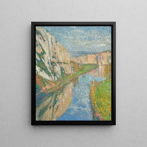 Henri Martin - Le lot aux pieds des falaises de SaintCirqLapopie.webp