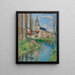 Kirche von Labastide-du-Vert - Henri Martin — gerahmtes Bild an der Wand