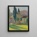 L'église de Labastide-du-Vert - Henri Martin — gerahmtes Bild an der Wand