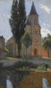 L' Kirche von Labastide-du-Vert an einem Sommertag - Henri Martin — Ansicht des Kunstwerks