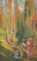 L'été Szene im ländlichen Stil - Henri Martin — Ansicht des Kunstwerks
