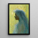 Profil im Schleier - Henri Martin — gerahmtes Bild an der Wand
