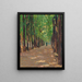 Eine Allee im Park des Schlosses Versailles - Henri Martin — gerahmtes Bild an der Wand