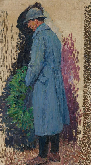 Henri Martin - tude Pour Le Monument Aux Morts Lhomme Avec Une Couronne Mortuaire De Laurier.webp