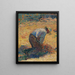 Studie für Die Ernte - Henri Martin — gerahmtes Bild an der Wand