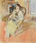 Junge sitzende Mädchen in gelber Robe - Henri Matisse — Ansicht des Kunstwerks