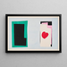 Das Herz - Henri Matisse — gerahmtes Bild an der Wand