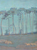Landschaft blau mit Schafen - Henri Rivière — Ansicht des Kunstwerks