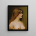 Portrait einer jungen Frau - Henri Rondel — gerahmtes Bild an der Wand