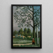 Landschaft mit Fischern - Henri Rousseau — gerahmtes Bild an der Wand