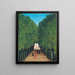 L'avenue du parc de Saint-Cloud - Henri Rousseau — gerahmtes Bild an der Wand
